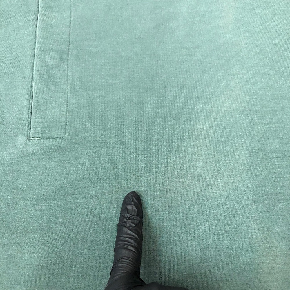 Lululemon Shirt Mens XL Green Henley Long Sleeve Snap Front Performance LM3EQMS - Picture 12 of 14